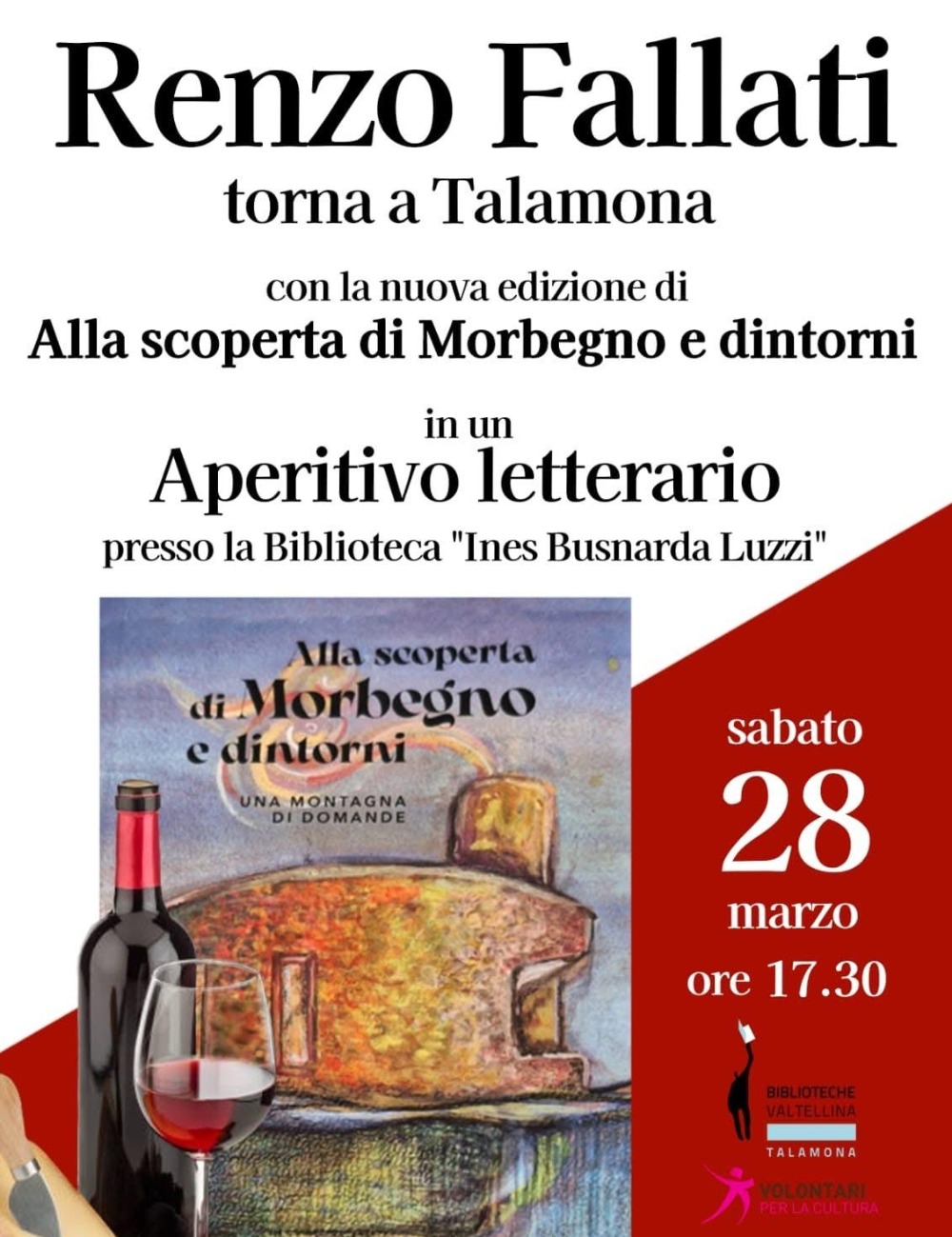 Immagine Evento Aperitivo letterario con Renzo Fallati | Calendario Valtellinese