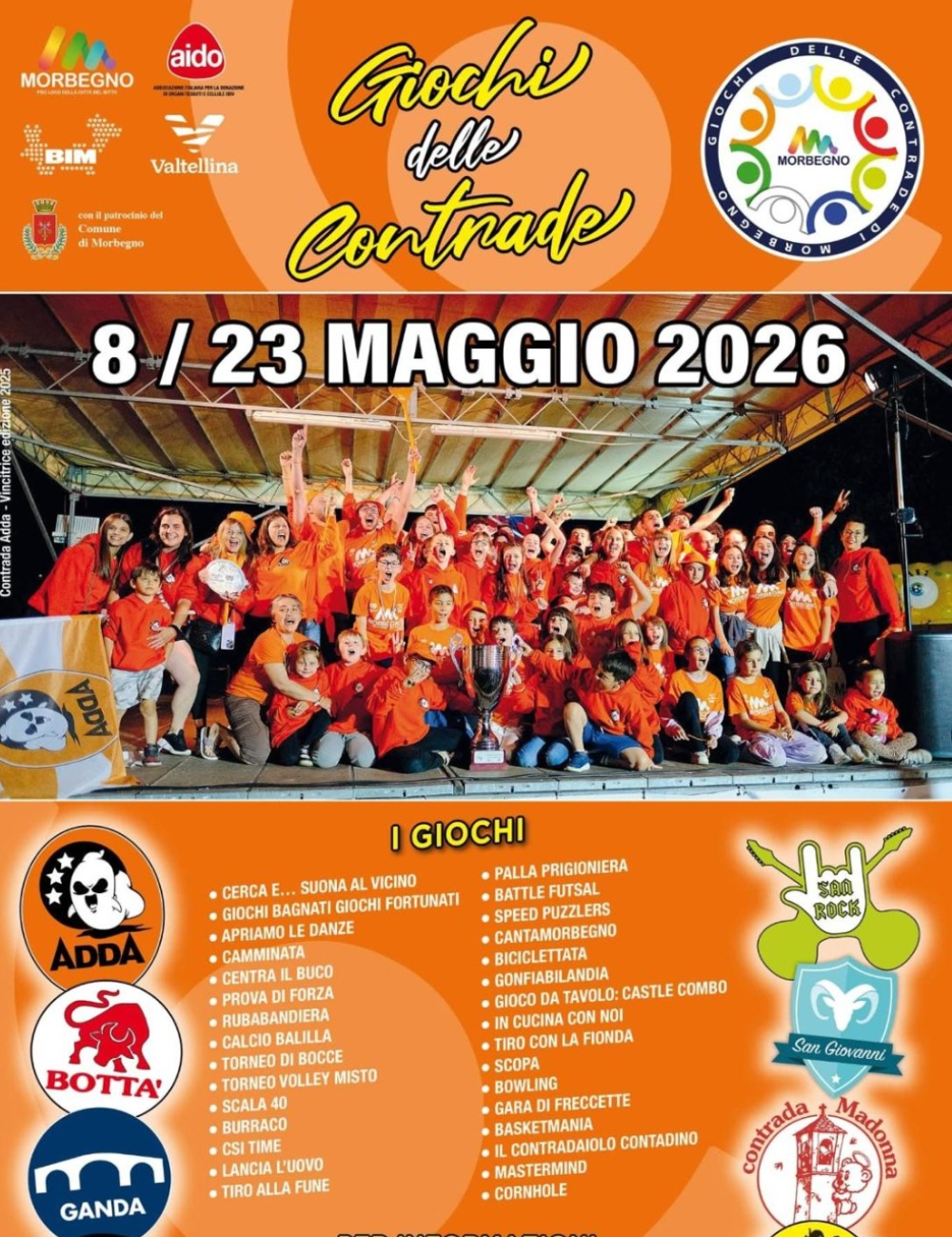 Immagine Evento Giochi delle Contrade | Calendario Valtellinese