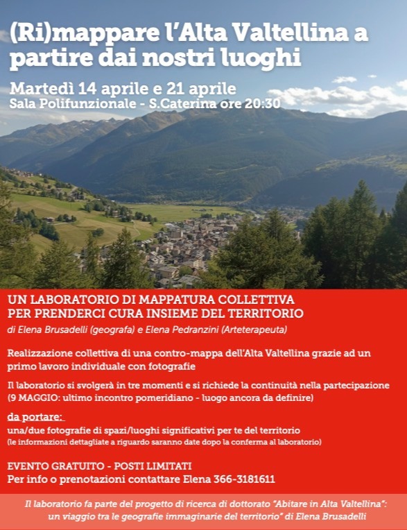Immagine Evento (Ri)mappare l’Alta Valtellina a partire dai nostri luoghi | Calendario Valtellinese