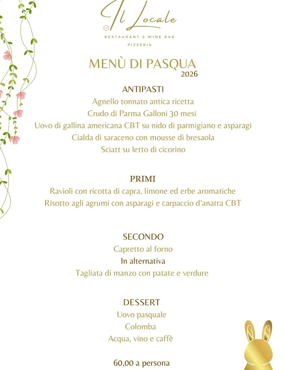 Immagine Evento Pasqua a Il locale | Calendario Valtellinese