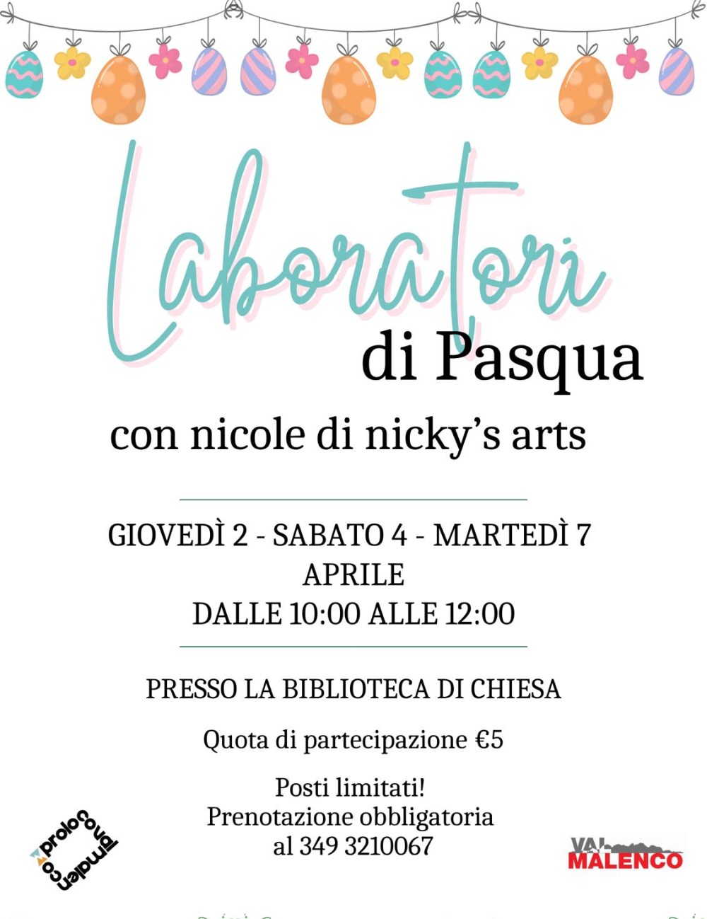 Immagine Evento Laboratori di Pasqua | Calendario Valtellinese