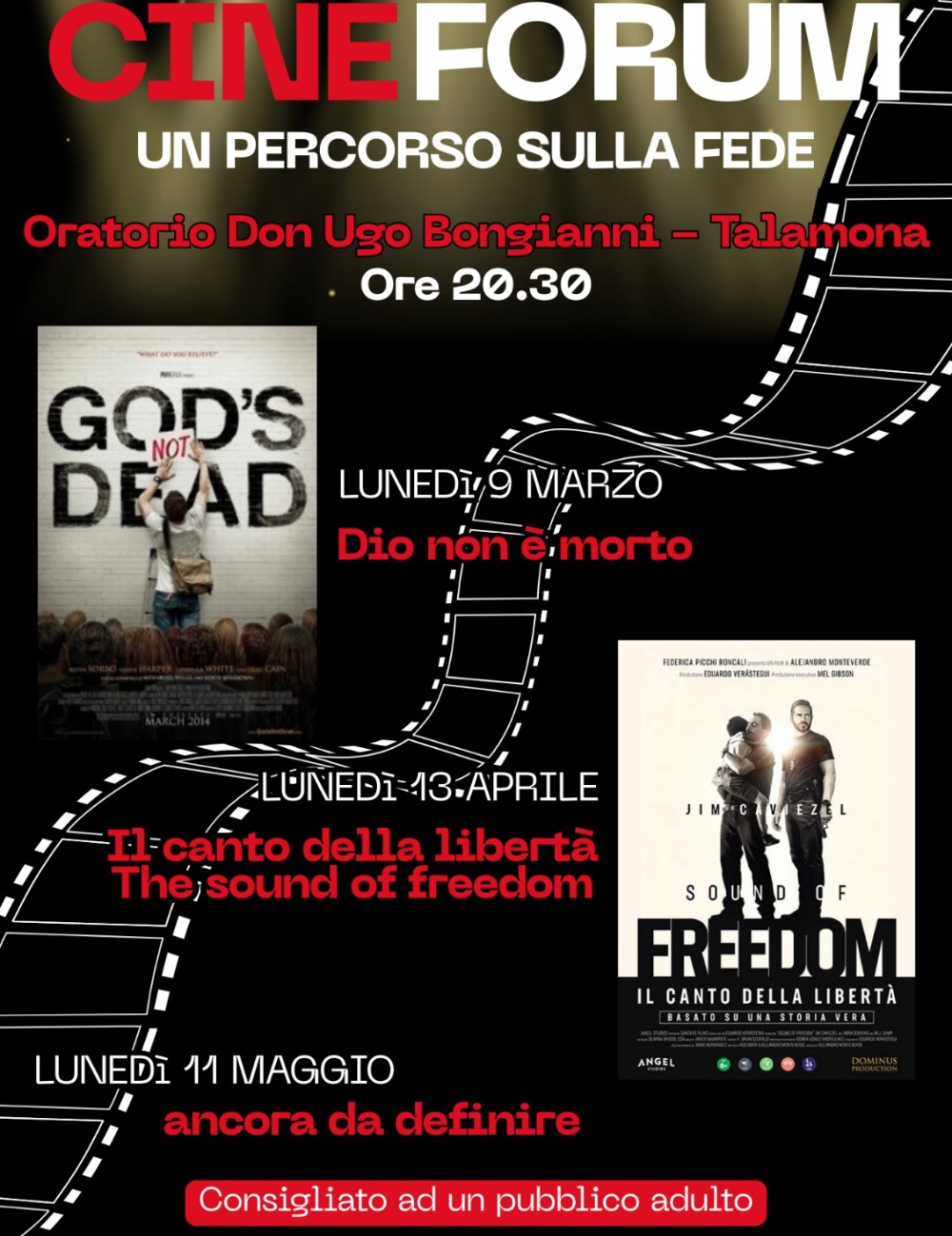 Immagine Evento Cineforum – Un percorso sulla fede | Calendario Valtellinese