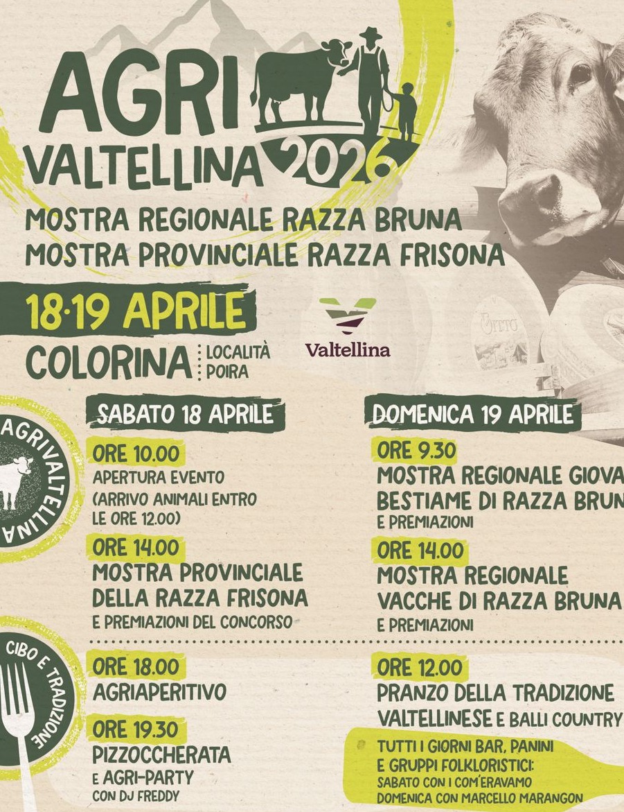 Immagine Evento Agri Valtellina 2026 | Calendario Valtellinese