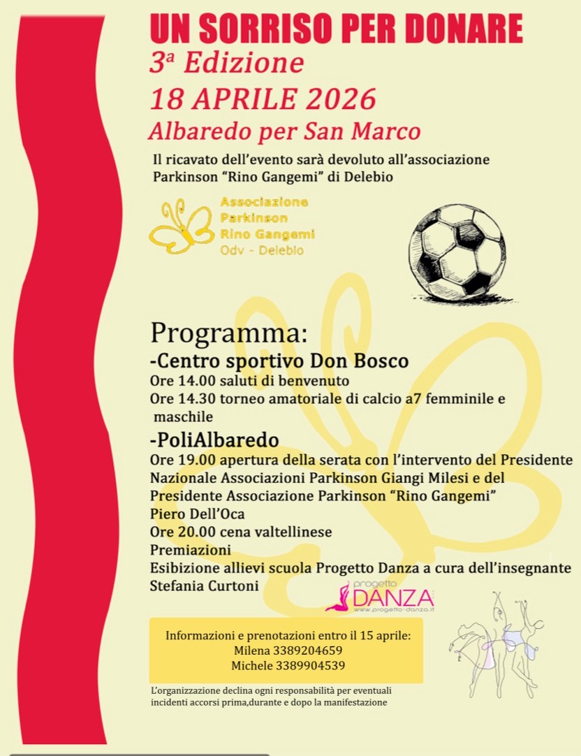 Immagine Evento Un sorriso per donare | Calendario Valtellinese