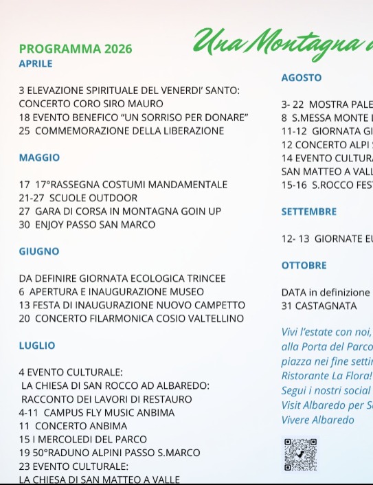 Immagine Evento Una montagna da vivere | Calendario Valtellinese