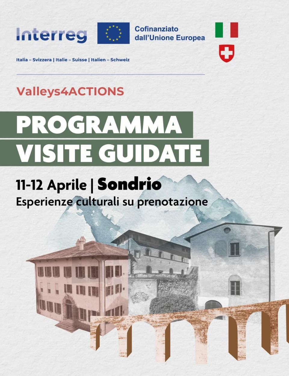 Immagine Evento Valleys4ACTIONS: programma visite guidate a Sondrio | Calendario Valtellinese