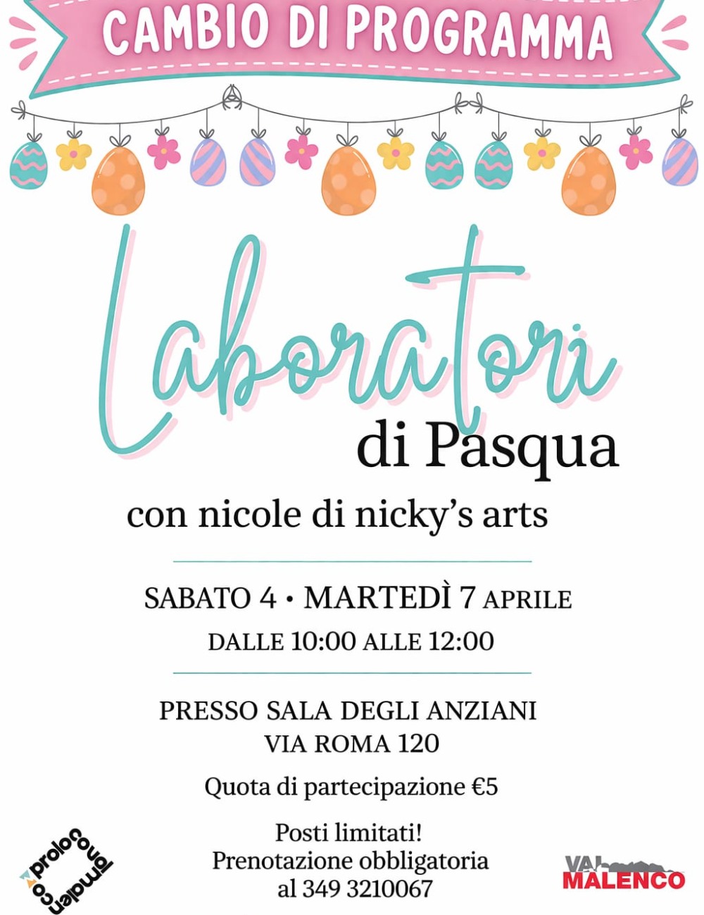 Immagine Evento Laboratori di Pasqua | Calendario Valtellinese