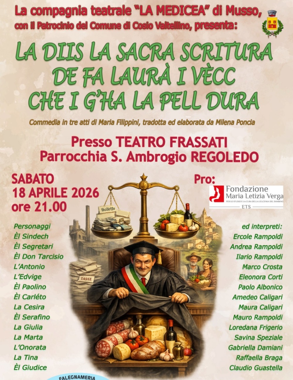 Immagine Evento La diis la sacra scritura de fa laurà i vècc che i gh’a la pell dura | Calendario Valtellinese