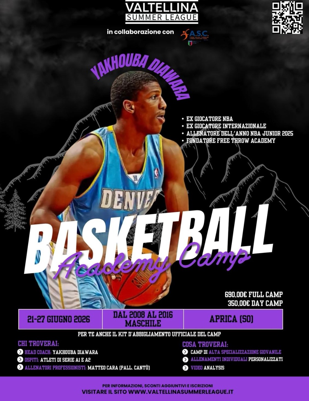 Immagine Evento Basketball Academy Camp | Calendario Valtellinese