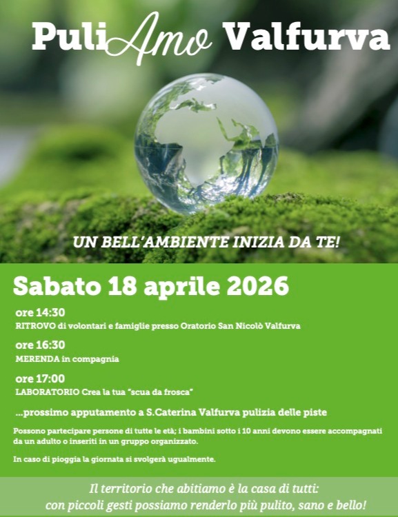 Immagine Evento PuliAmo Valfurva | Calendario Valtellinese