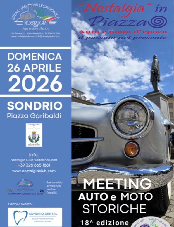 Immagine Evento Nostalgia in piazza | Calendario Valtellinese