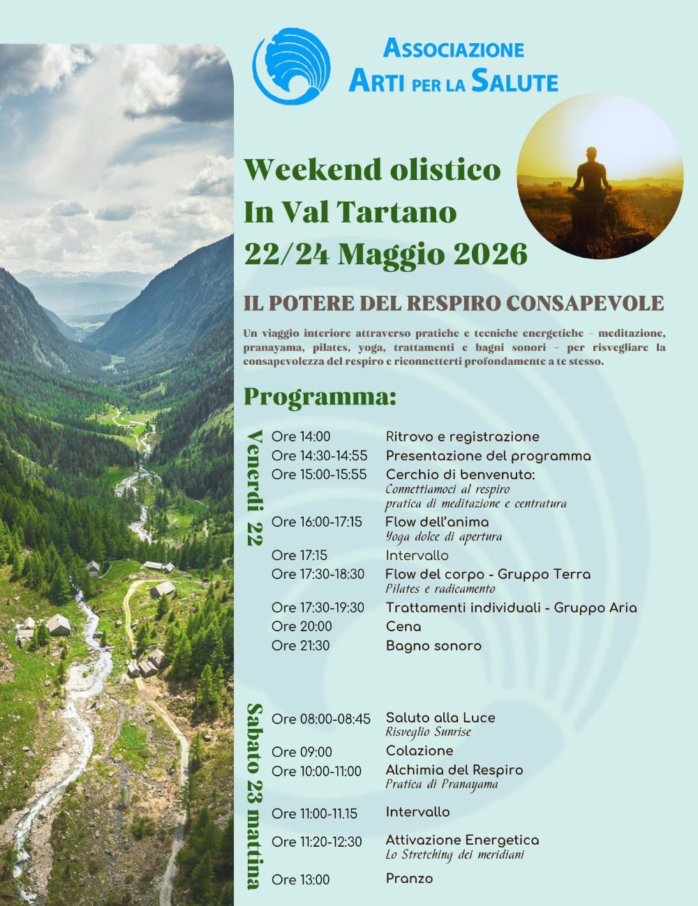 Immagine Evento Weekend olistico in Val Tartano | Calendario Valtellinese