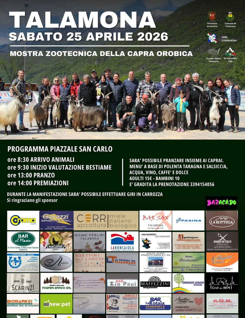 Immagine Evento Mostra zootecnica della capra orobica | Calendario Valtellinese