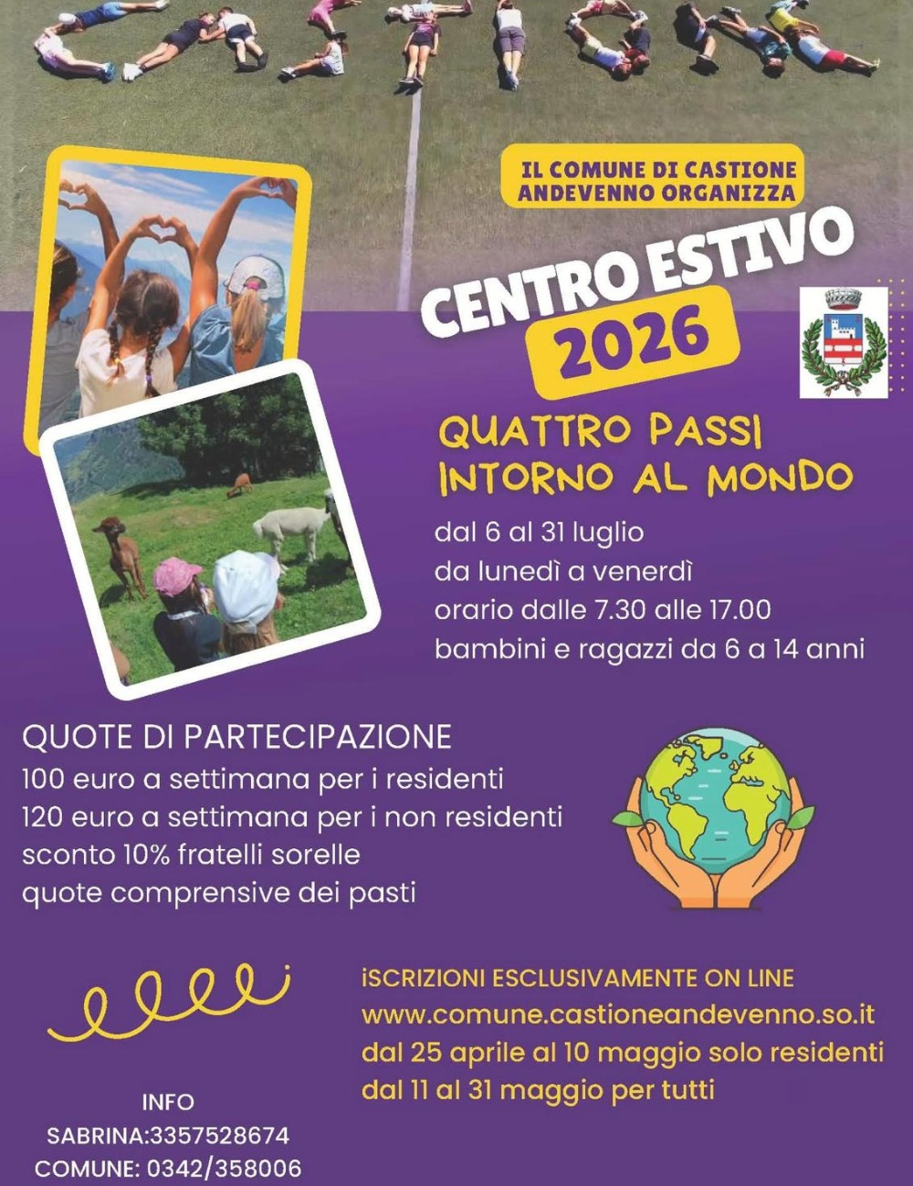 Immagine Evento Centro Estivo a Castione Andevenno | Calendario Valtellinese