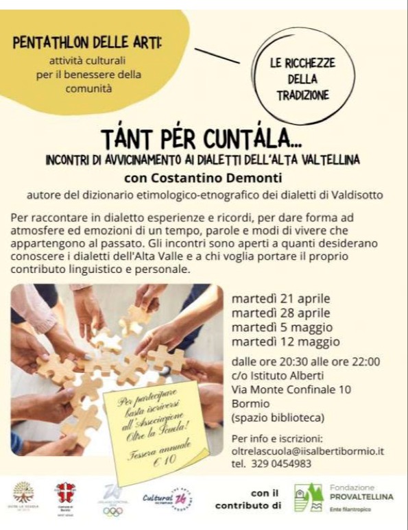 Immagine Evento Tànt pèr cuntàla | Calendario Valtellinese