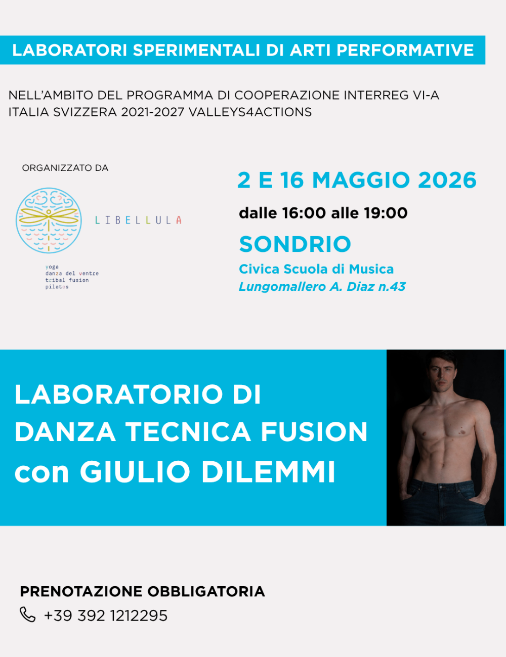 Immagine Evento Laboratorio di Danza Tecnica Fusion | Calendario Valtellinese