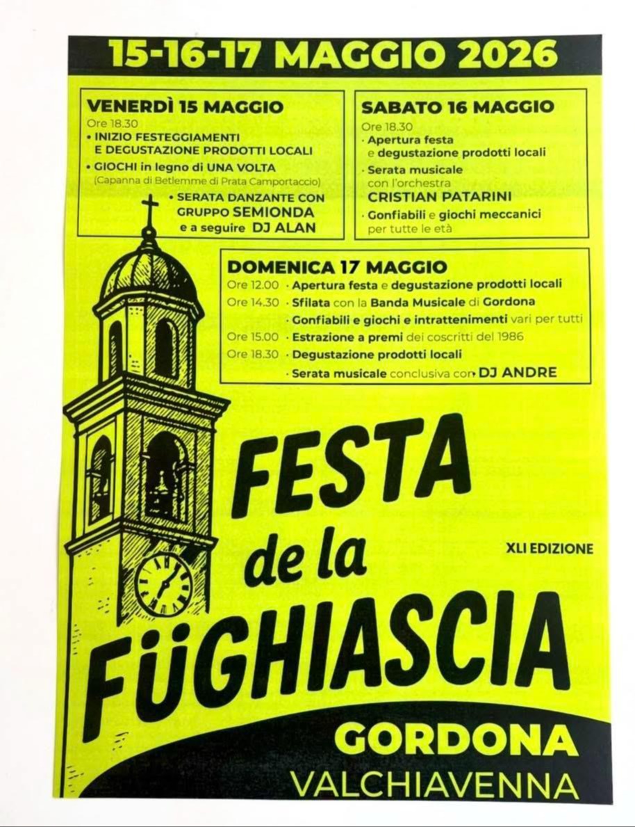 Immagine Evento Festa della Füghiascia | Calendario Valtellinese