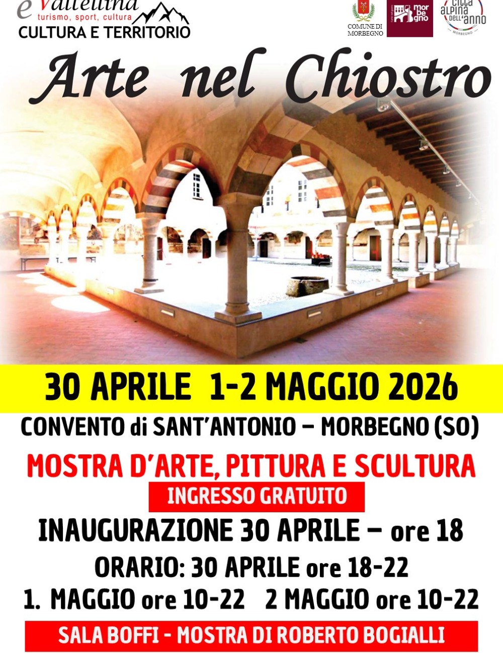 Immagine Evento Arte nel Chiostro a Morbegno | Calendario Valtellinese