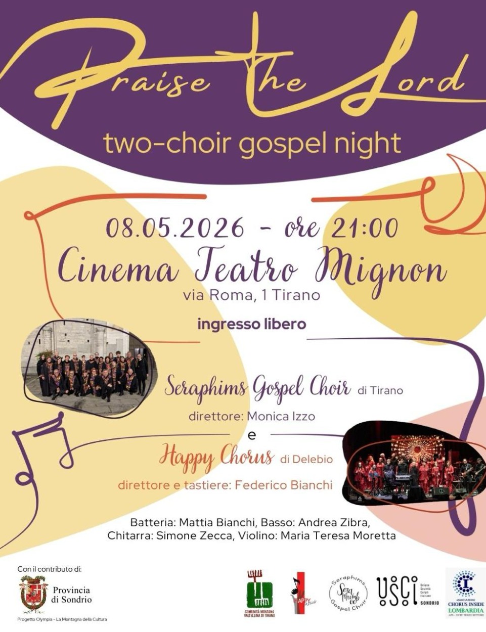 Immagine Evento Praise the Lord | Calendario Valtellinese