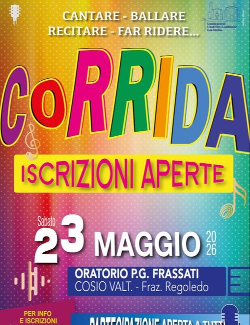 Immagine Evento Corrida | Calendario Valtellinese