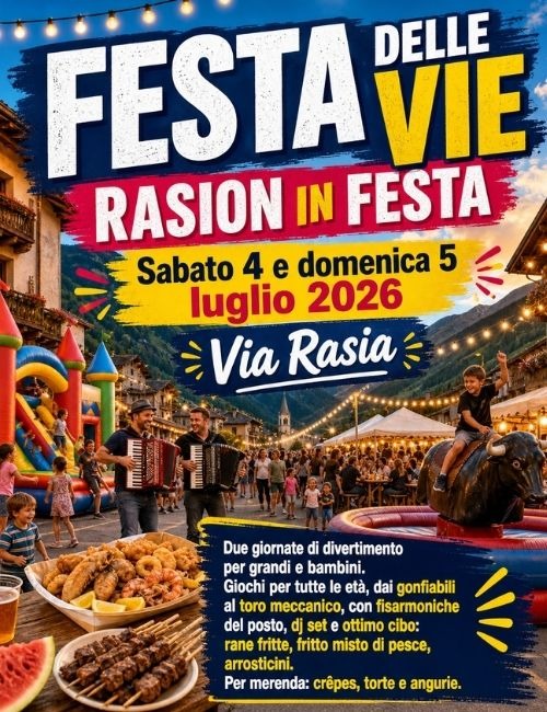 Immagine Evento Festa delle vie - Rasion in festa | Calendario Valtellinese
