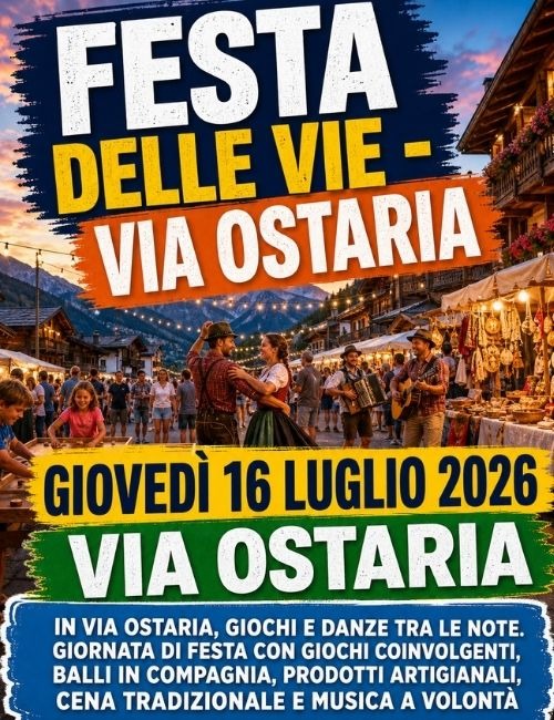 Immagine Evento Festa delle vie - Via Ostaria | Calendario Valtellinese