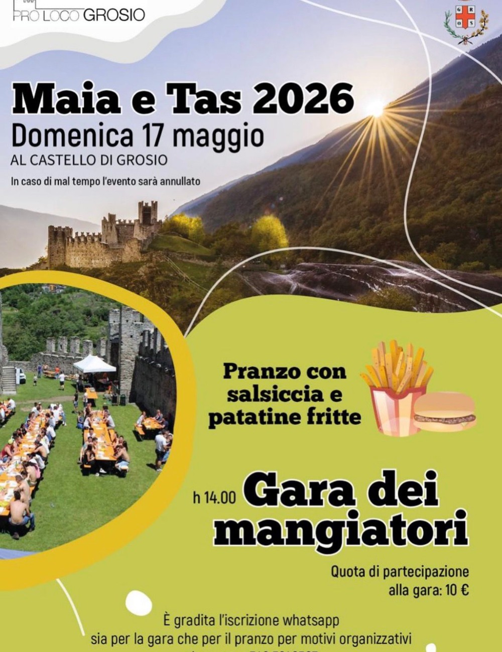 Immagine Evento Maia e Tas 2026 | Calendario Valtellinese