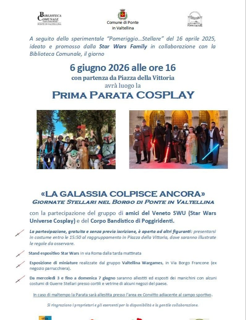 Immagine Evento Parata Cosplay | Calendario Valtellinese
