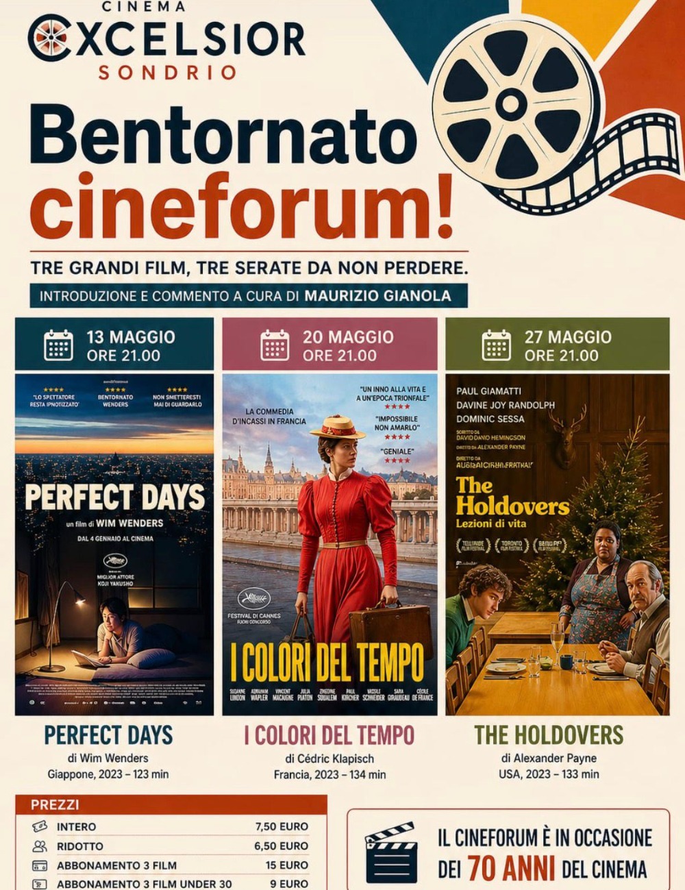 Immagine Evento Bentornato cineforum | Calendario Valtellinese