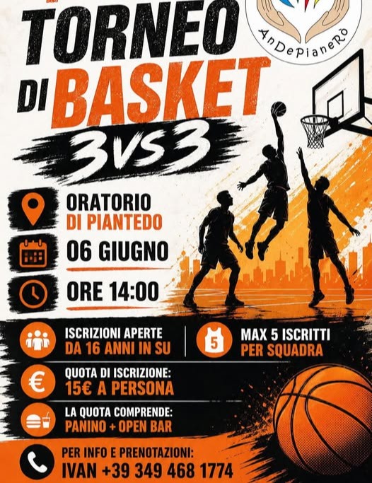 Immagine Evento Torneo di basket 3vs3 | Calendario Valtellinese
