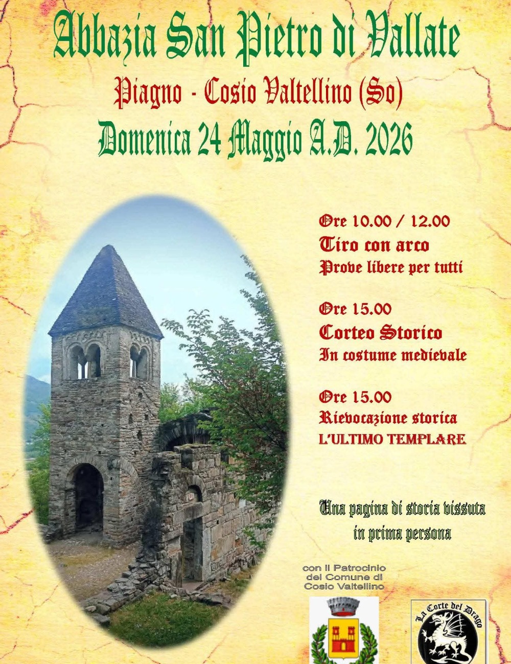 Immagine Evento Abbazia San Pietro di Vallate | Calendario Valtellinese