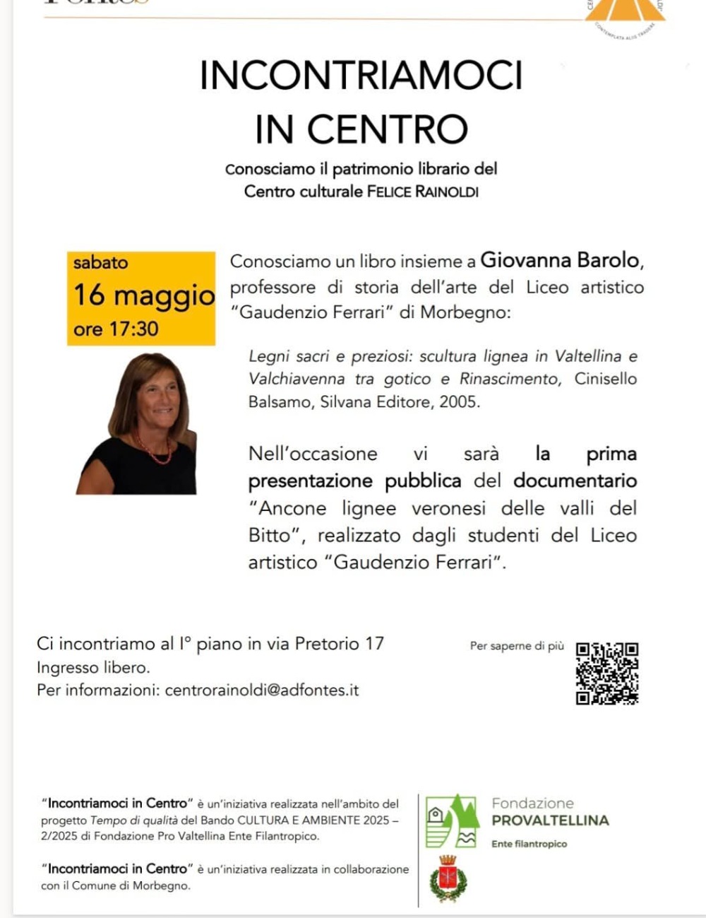 Immagine Evento Incontriamoci in Centro | Calendario Valtellinese