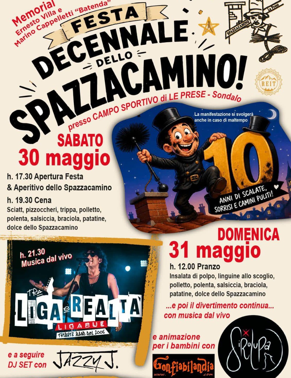 Immagine Evento Festa decennale dello Spazzacamino | Calendario Valtellinese