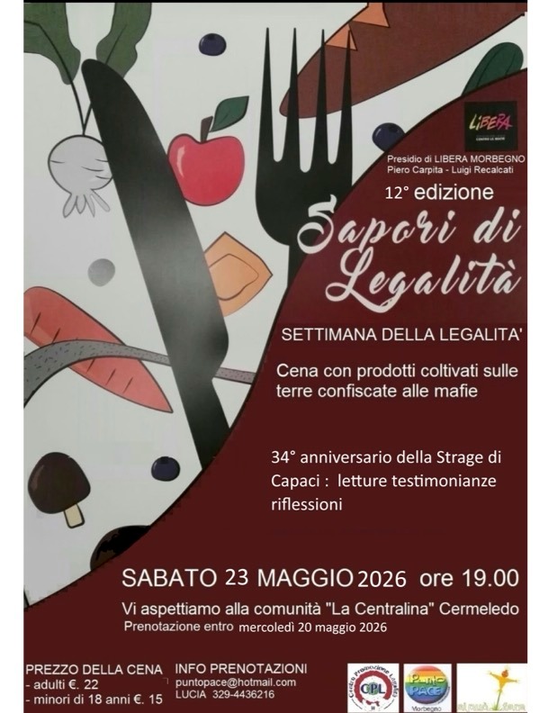 Immagine Evento Sapori di Legalità | Calendario Valtellinese