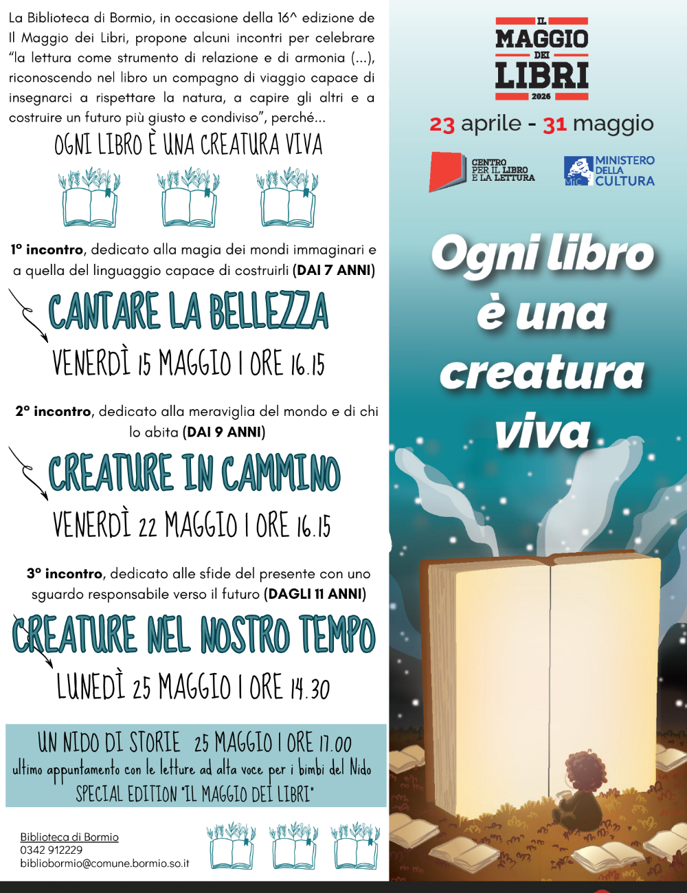 Immagine Evento Ogni libro è una creatura viva | Calendario Valtellinese