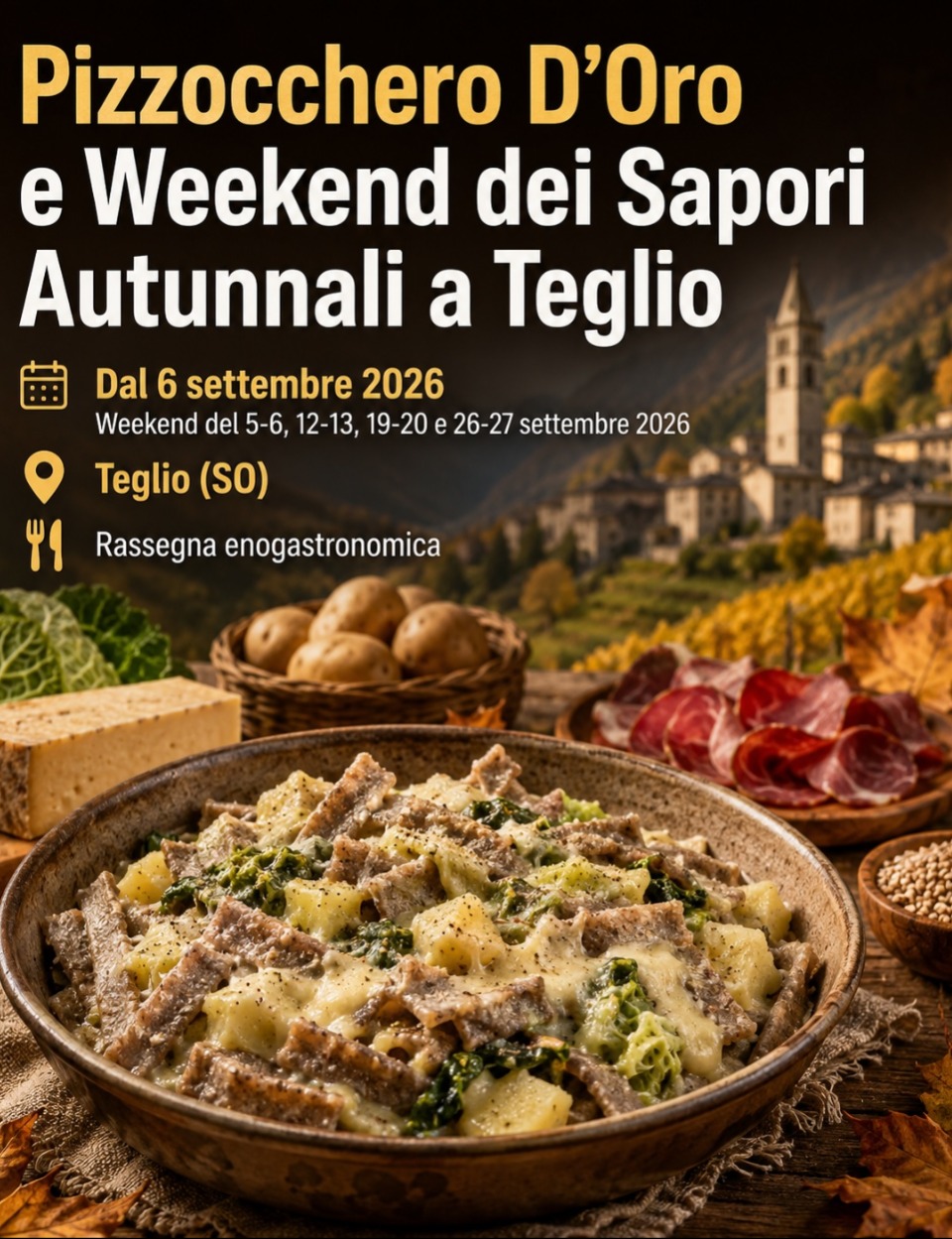 Immagine Evento Pizzocchero D’Oro e Weekend dei Sapori Autunnali | Calendario Valtellinese