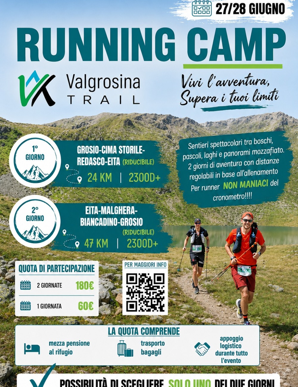 Immagine Evento Running Camp Valgrosina Trail | Calendario Valtellinese