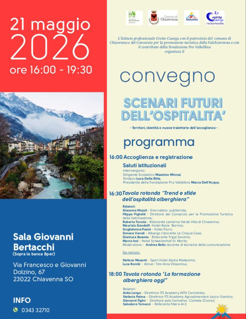 Immagine Evento Scenari futuri dell’ospitalità | Calendario Valtellinese