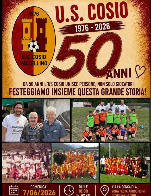 Immagine Evento 50 anni U.S. Cosio | Calendario Valtellinese