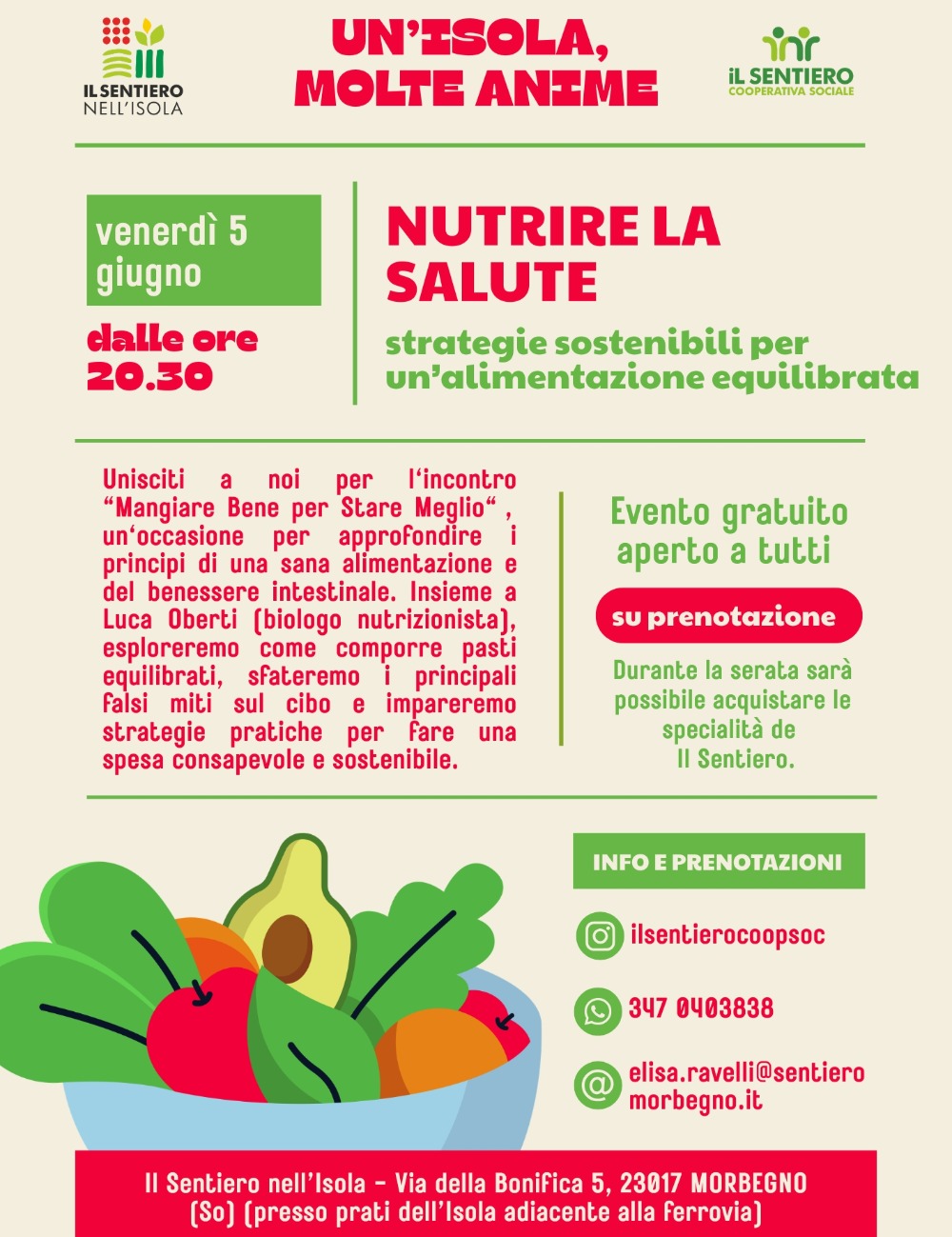 Immagine Evento Nutrire la salute | Calendario Valtellinese