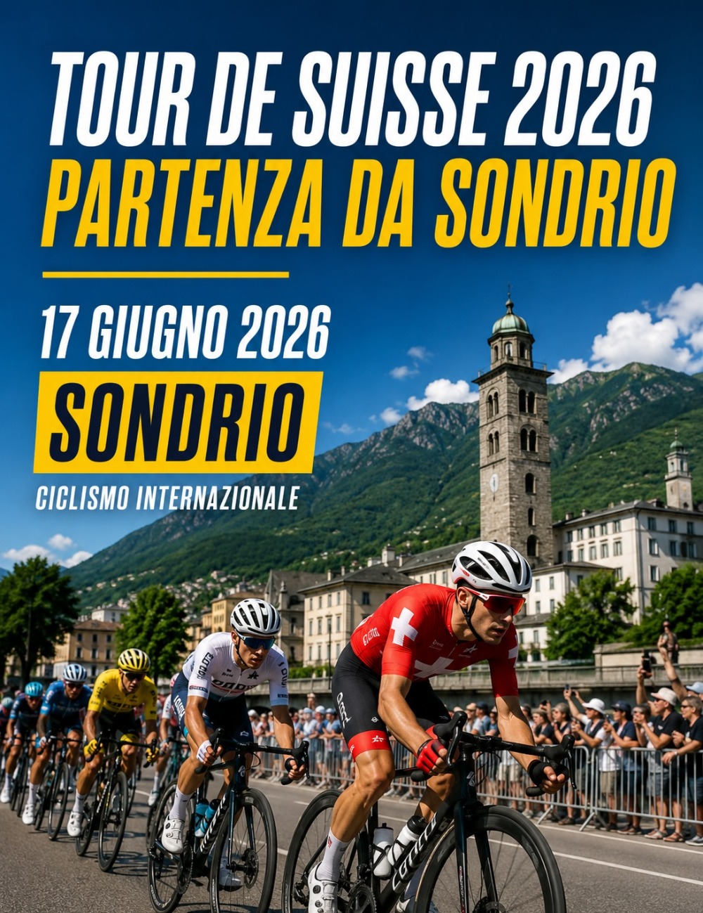 Immagine Evento Tour de Suisse 2026 - partenza da Sondrio | Calendario Valtellinese