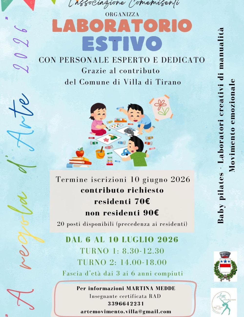 Immagine Evento Laboratorio Estivo A regola d’Arte | Calendario Valtellinese