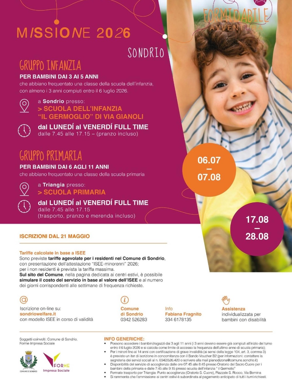 Immagine Evento Missione 2026 – Formidabile Avventura | Calendario Valtellinese