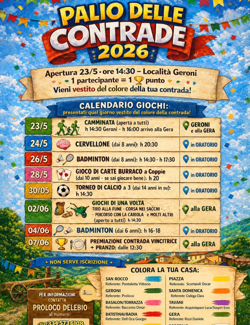 Immagine Evento Palio delle Contrade | Calendario Valtellinese