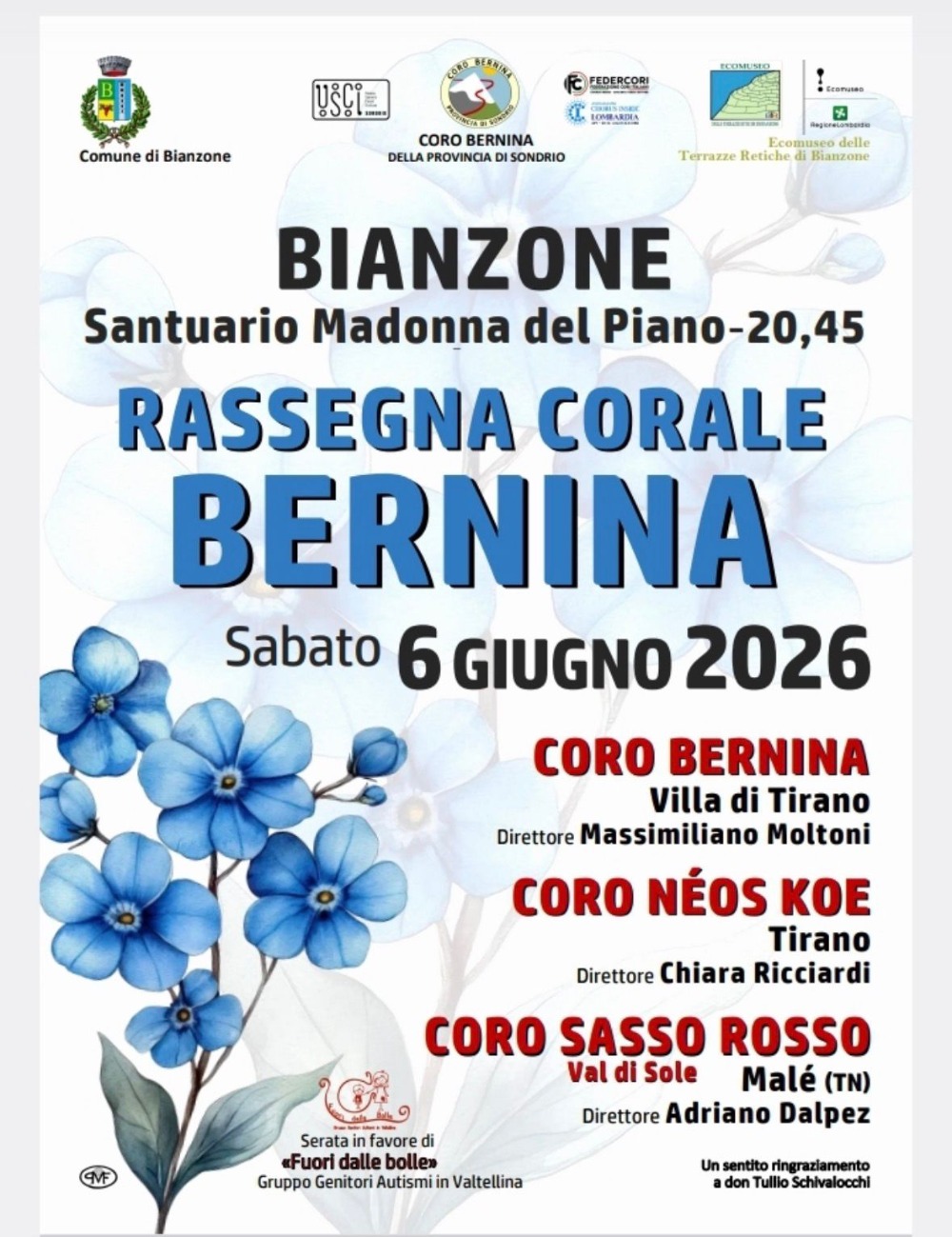 Immagine Evento Rassegna Corale Bernina | Calendario Valtellinese