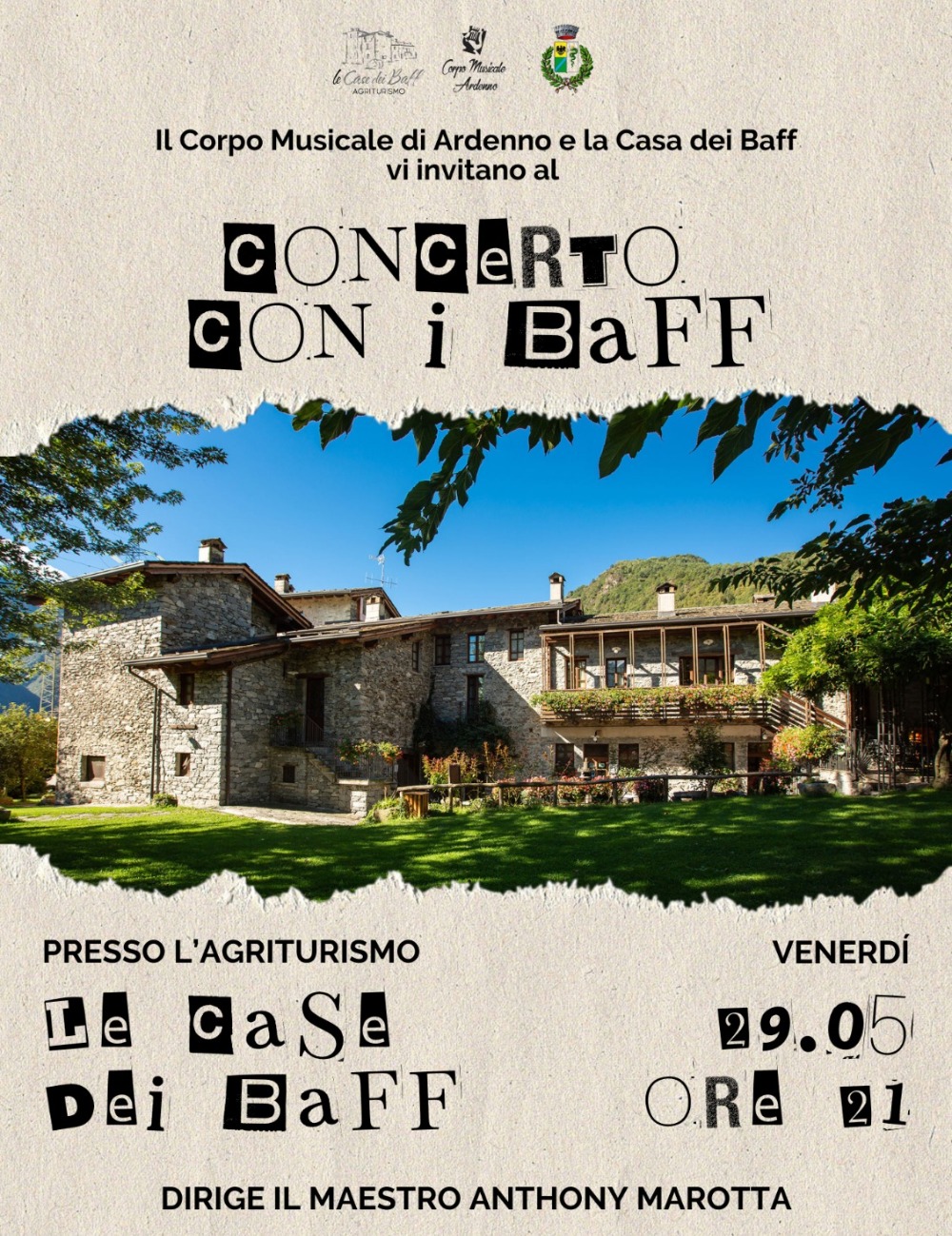 Immagine Evento Concerto con i Baff | Calendario Valtellinese