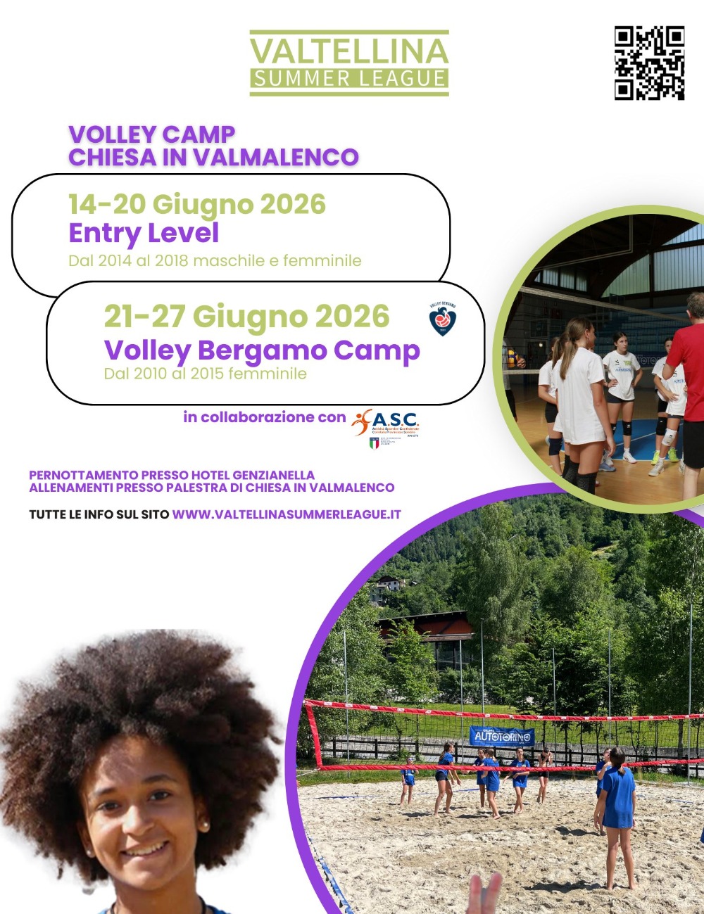 Immagine Evento Valtellina Summer League Volley Camp | Calendario Valtellinese