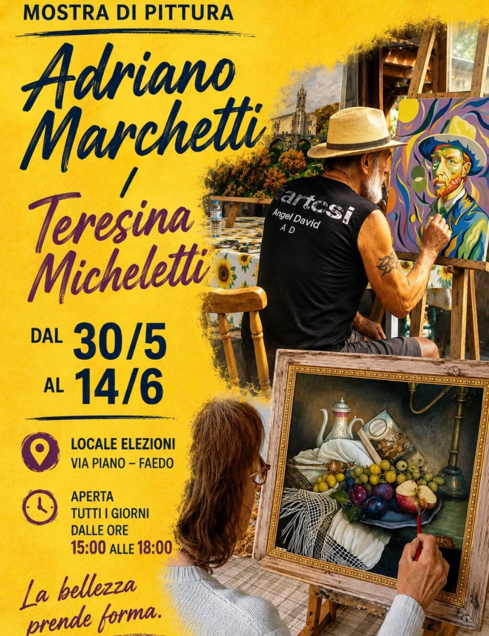 Immagine Evento Mostra di pittura Adriano Marchetti e Teresina Micheletti | Calendario Valtellinese