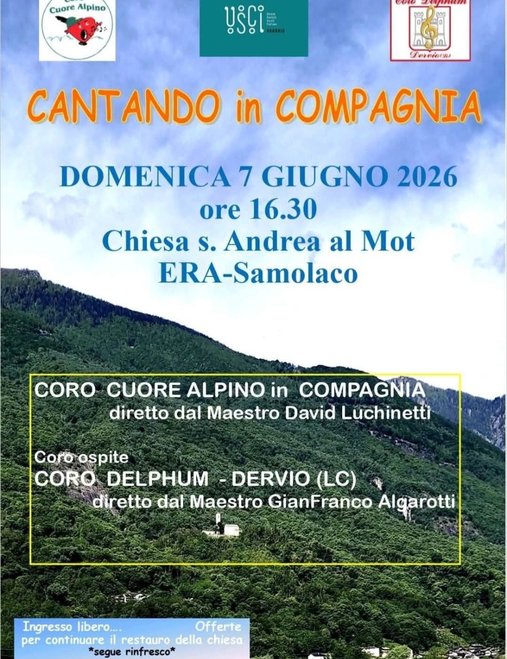 Immagine Evento Cantando in compagnia | Calendario Valtellinese