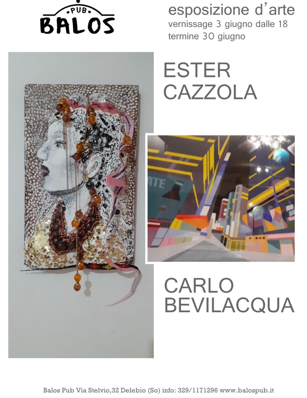 Immagine Evento Esposizione d’arte di Ester Cazzola e Carlo Bevilacqua | Calendario Valtellinese